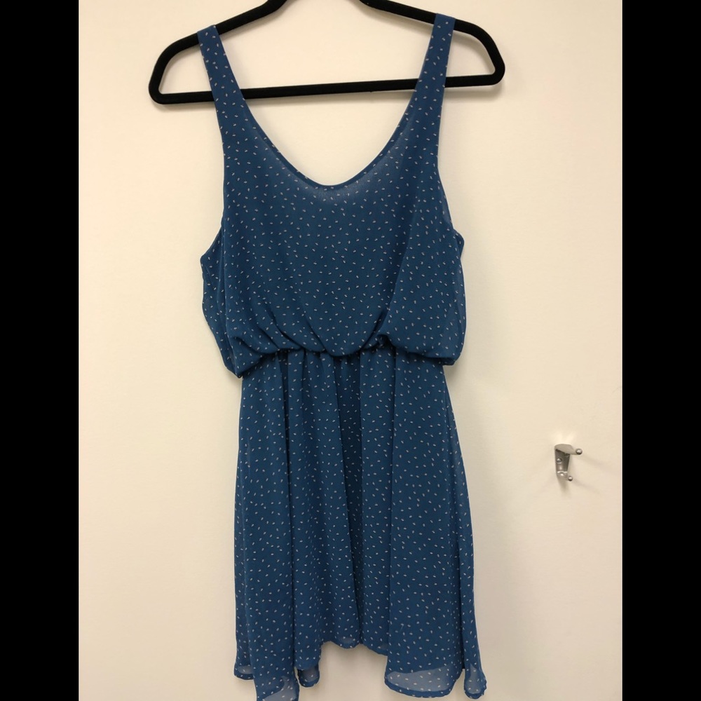 Patterson J. Kincaid Blue Print Dress